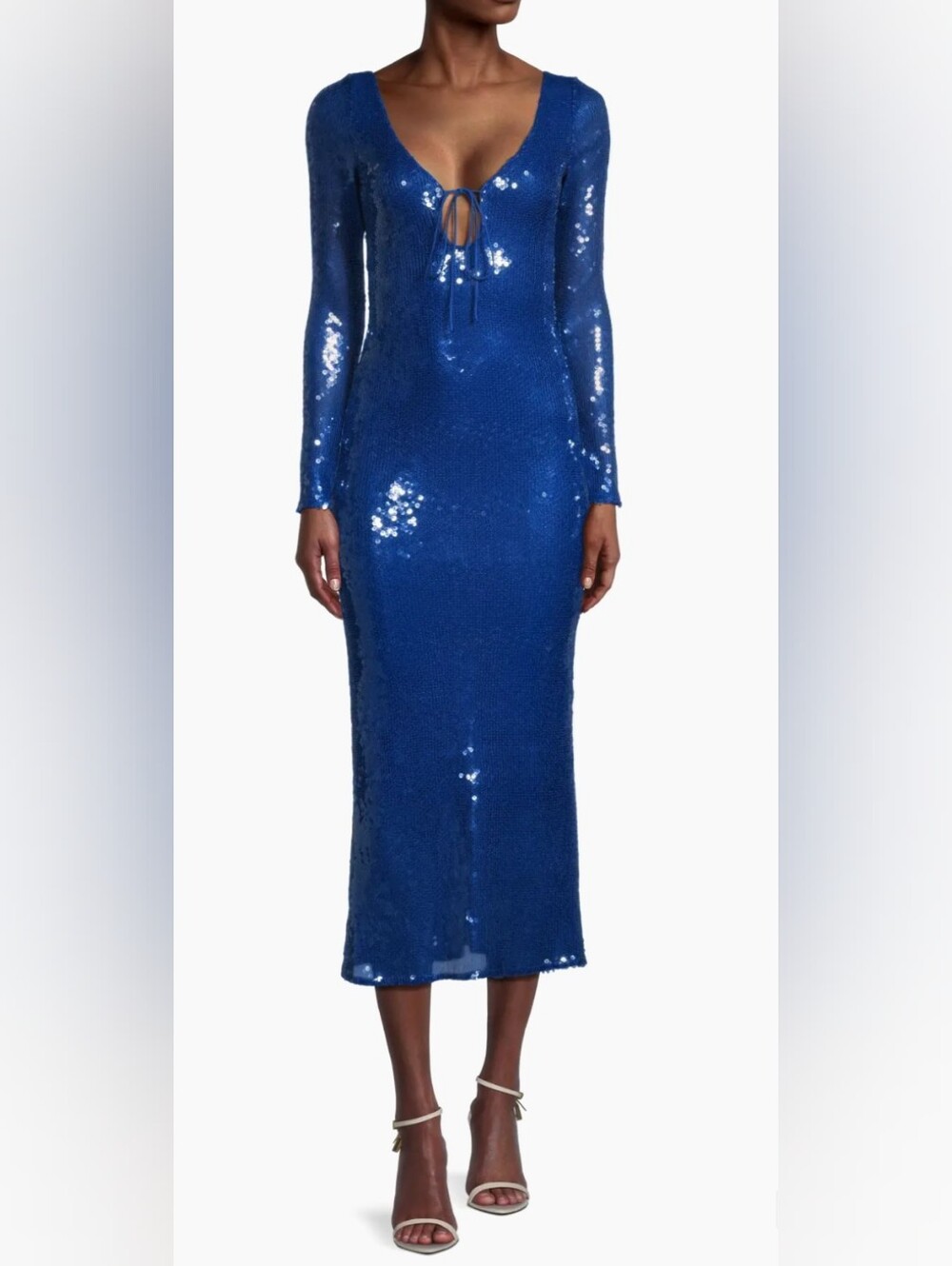 Bardot Verona Sequined Cut-Out Midi
Dress Cobalt Blue US 8 Vegas Sexy Formal